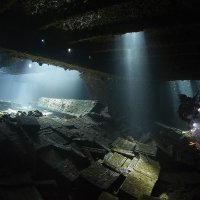 Inside the "Tile" wreck